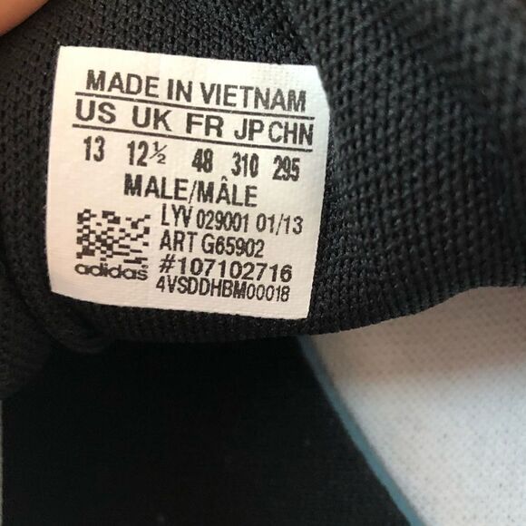 ADIDAS ORIGINALS Suede Black Sneakers Size 13 Men's - Picture 10 of 13